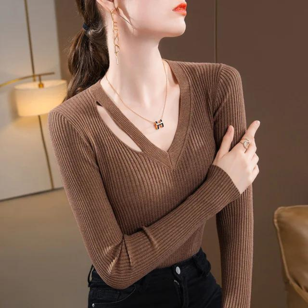 Sienna™ Ribbed Knit Sweater